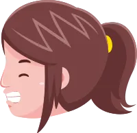 cute little kids head character