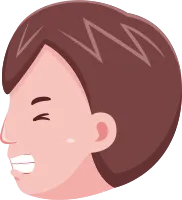 cute little kids head character