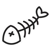Trash outline icons