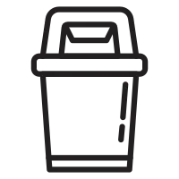 Trash outline icons
