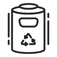 Trash outline icons