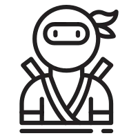 ninja outline icons