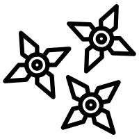 ninja outline icons