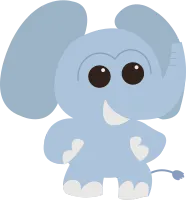Adorable elephant cartoon