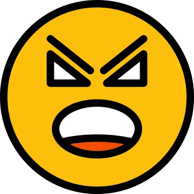 Angry Face Emoticon