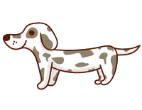 standing dalmatian dog icon design graphics svg