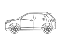 line art car illustration design