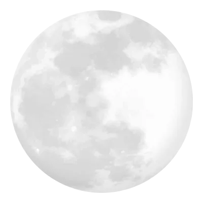 Halloween decorative element. Moon in cartoon style. 3D render. 3D illustration.
