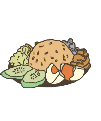 Food menu from everyday life