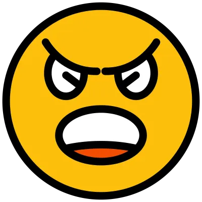 Angry Face Emoticon