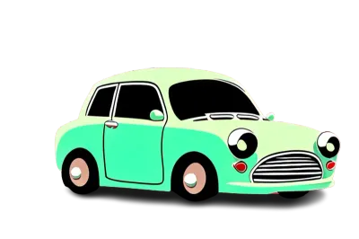 자동차,웃는자동차,캐릭터자동차,Cartoon, cartoon style, car, smiling car, character car,