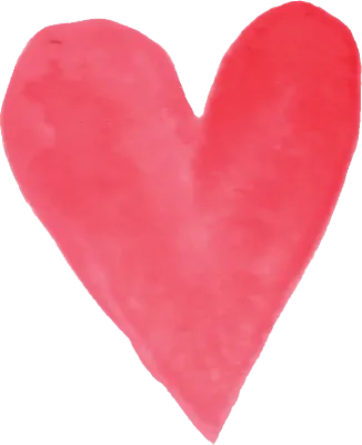 watercolor heart multiple color for wedding valentines love