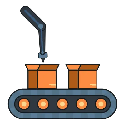 3d Printing Smart Industry Icon Outline Fill Style