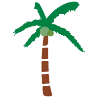 Coconut tree icon