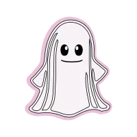 Halloween Ghost Sticker