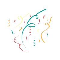 Colorful Confetti Illustration