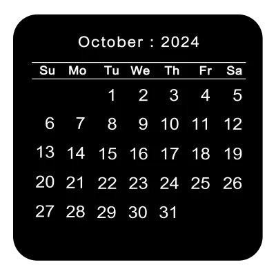 calendar 2024 - 10 October
