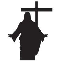 jesus silhouette vector
