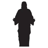 jesus silhouette vector