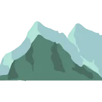 Flat Mountain Illustration