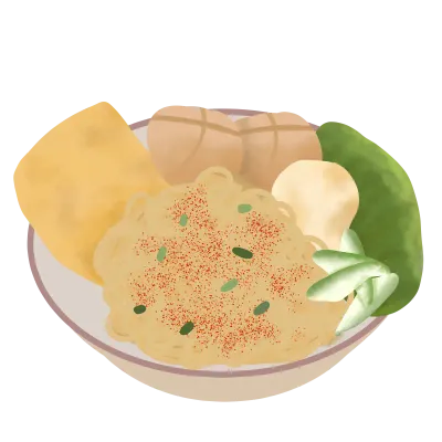 Noodle Food Illustration