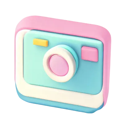 Technology element in 3D style