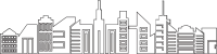 City Skyscraper Line Illustration