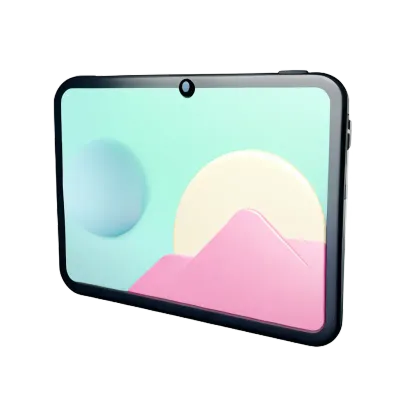 Technology element in 3D style
