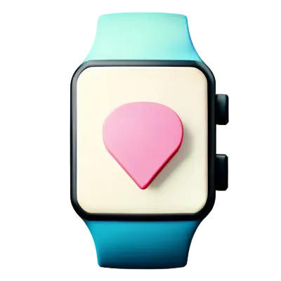 Technology element in 3D style