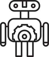 Robot Line Icon