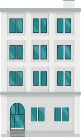 office modern building flat design