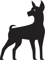 Shetland Sheepdog Dog Logo Vector