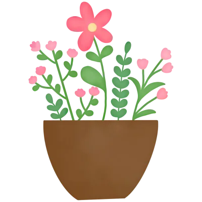 Flower in a pot