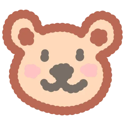 hand drawn colorful cute bear element