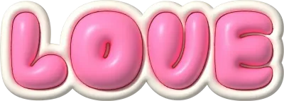 LOVE 러브 3D 일러스트