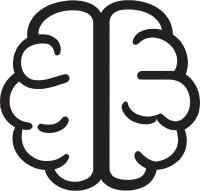 The Exploration of the Knowledge Human Mind Icon Crest Design