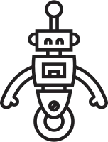 Cartoon Robot Icon