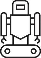 Robot Line Icon