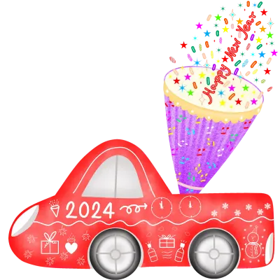 New year truck 