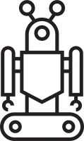 Cartoon Robot Icon