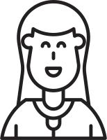 Woman Character Avatar Line Icon