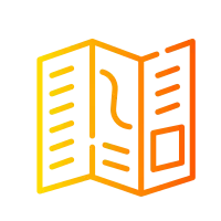 pamphlet Line Gradient icon 