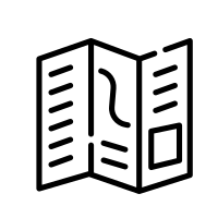 pamphlet line icon 