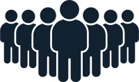 people group icon business person team management socializing persons silhouette icons