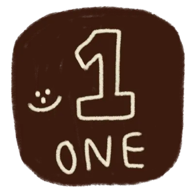 one