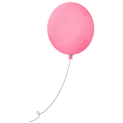 Pink Valentine balloons, for decoration invitation and greetings