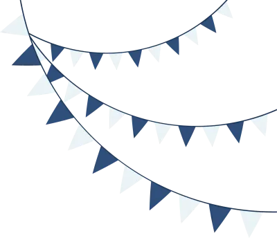 Birthday or party flags