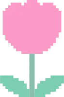 Pixel art flower