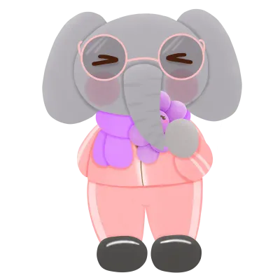 Merry Christmas and animal cute