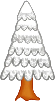 Christmas tree watercolor